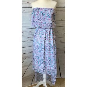 Olsenboye XL aztec sleeveless waterfall dress